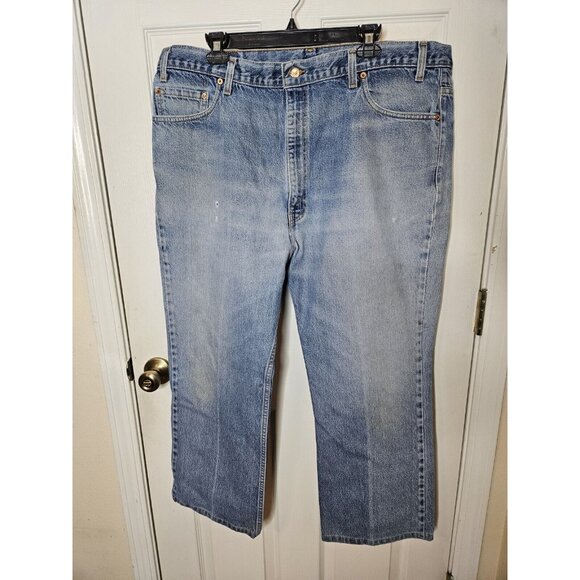 Levis 517 Jeans 42x30 Blue Denim Bootcut Cowboy Vintage Made in USA 1999 - Picture 1 of 10